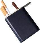 Men Blue Leather Cigarette Case