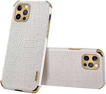 Print Mid White Leather Phone Case