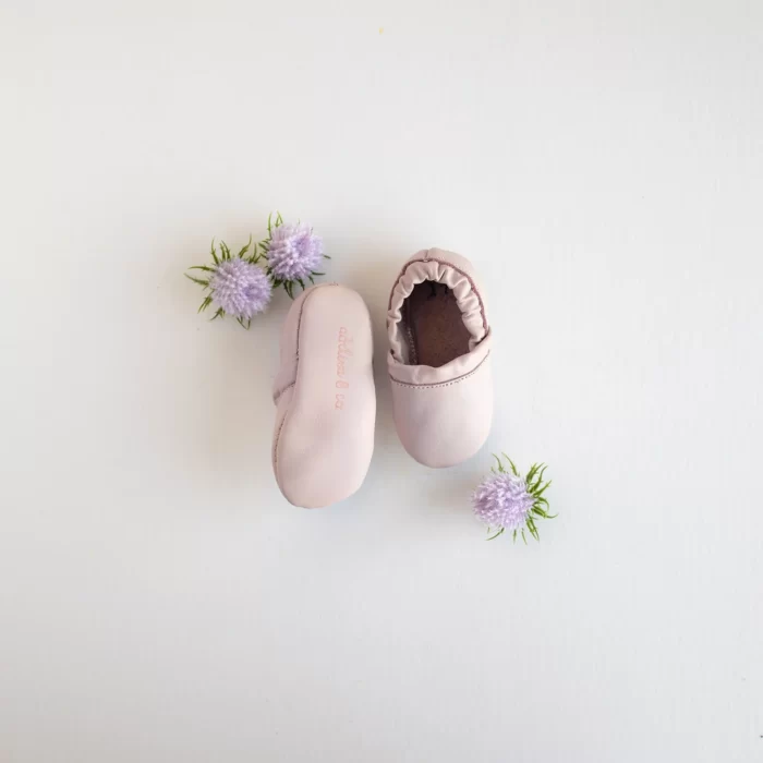 PURPLE LEATHER BABY SHOES