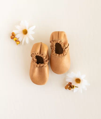CANARY LEATHER BABY SHOES