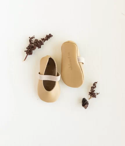 BANANA LEATHER BABY SHOES