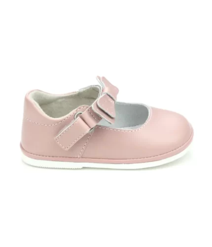 BABY PINK LEATHER BABY SHOES