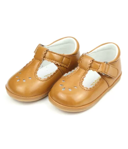 MUSTARD LEATHER BABY SHOES