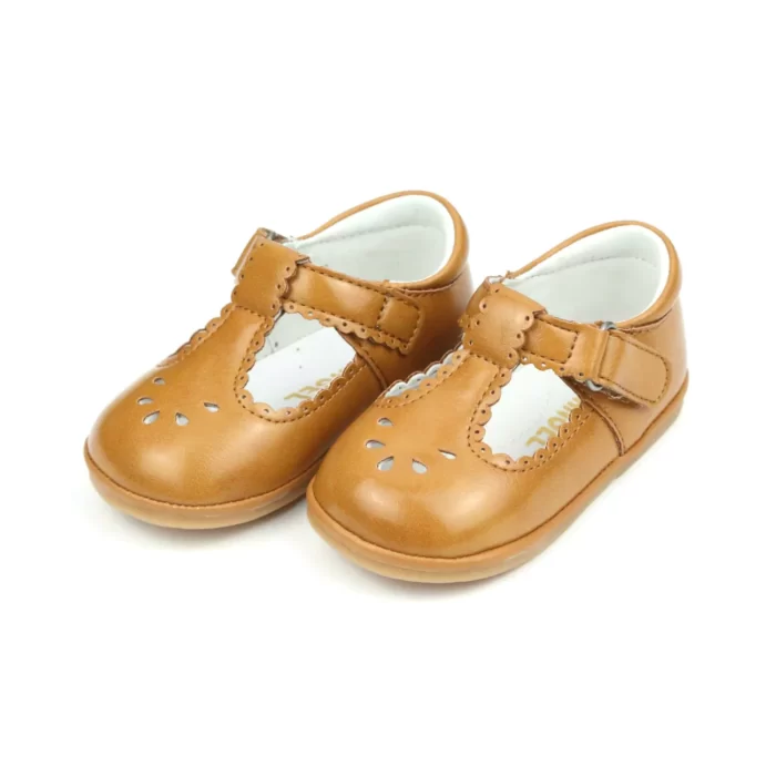 MUSTARD LEATHER BABY SHOES