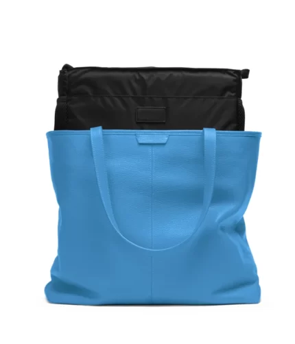 Zippered Downtown Blue Bag