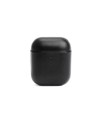 AIRPOD LEATHER CASE BLACK