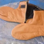 Mustard Slip Comfortable Leather Socks