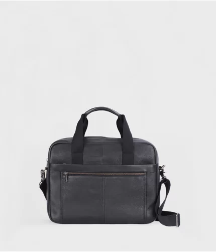 Austin Black Leather Briefcase