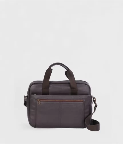Austin Brown Leather Briefcase