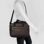 Austin Brown Leather Briefcase