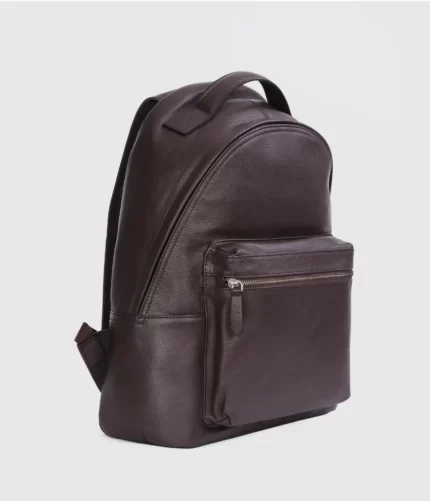 Dover Brown Leather Backpack
