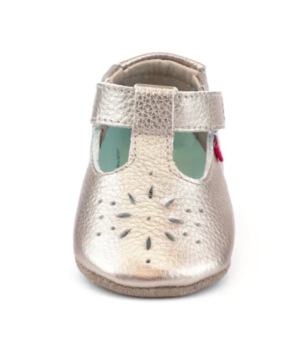GOLDEN LEATHER BABY SHOES