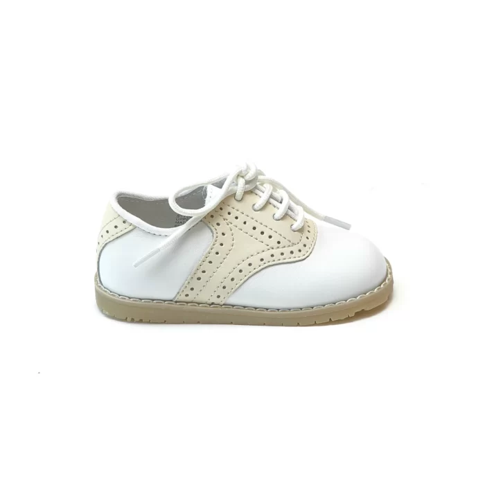 WHITE CREAM LEATHER BABY SHOES