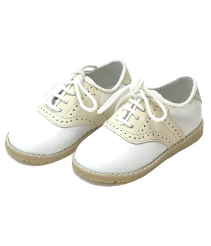 WHITE CREAM LEATHER BABY SHOES