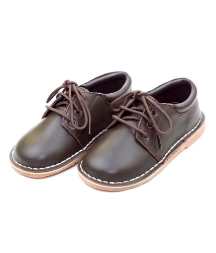 BROWN LEATHER BABY SHOES