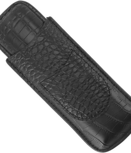 Obsidian Leather Cigar Case