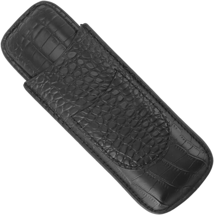 Obsidian Leather Cigar Case