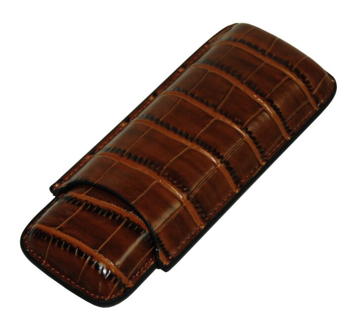 Chocolate Leather Cigar Case
