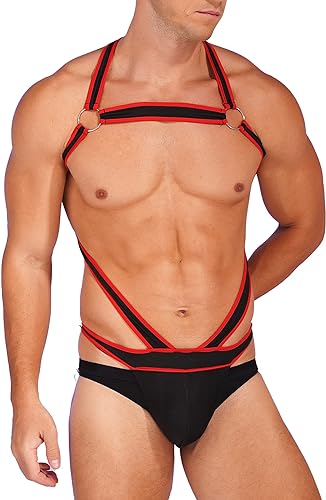 Red Black Fireman Clip Harness
