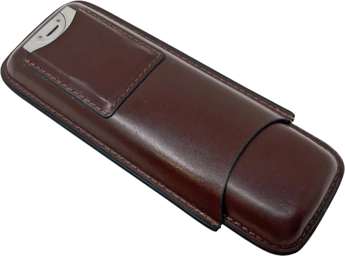 Hickory Leather Cigar Case