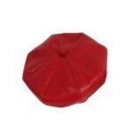 Red Leather Baby Cap