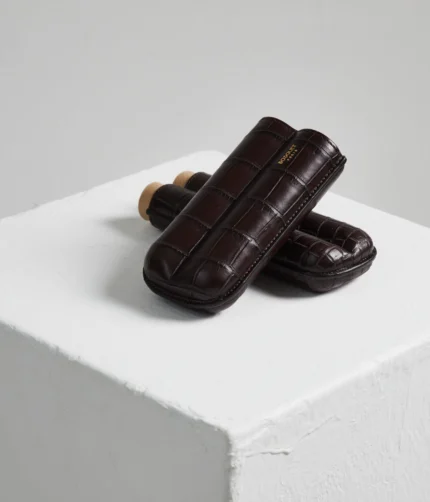 Umber Leather Cigar Case