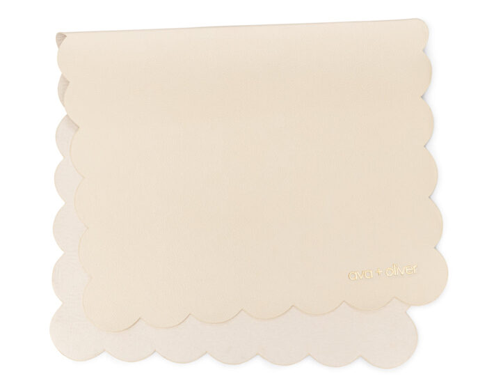 LEATHER CREAM CHANGING MAT