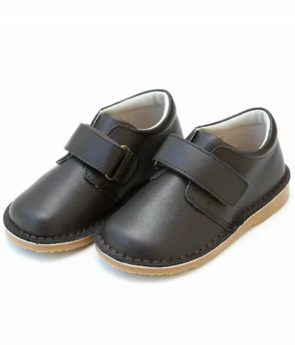 BLACK LEATHER BABY SHOES``
