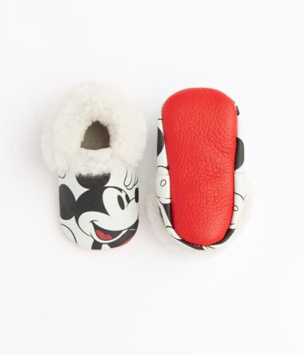 WHITE LEATHER BABY SHOES