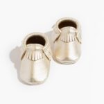 SILVER LEATHER BABY SHOES