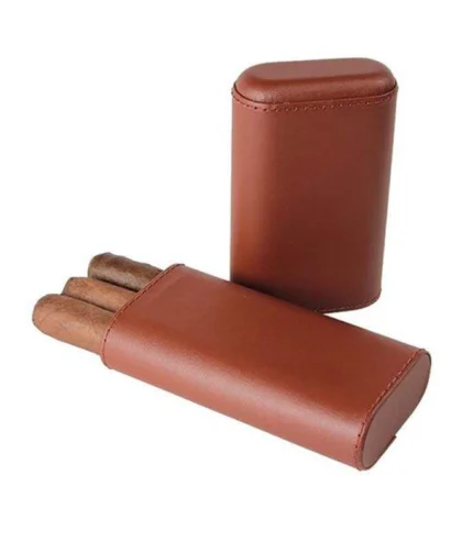Tawny Leather Cigar Case