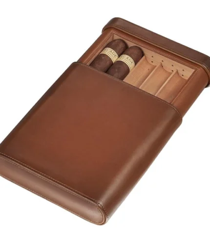 Caramel Leather Cigar Case