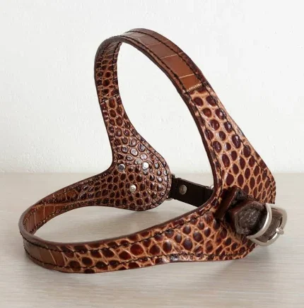 Corco Printed Leather Dog Harness