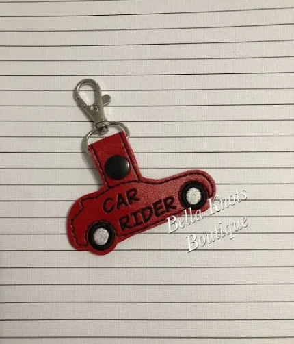 4 Pack Leather Car Rider Keychain
