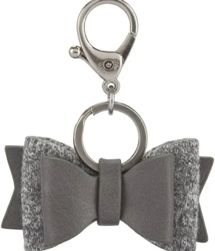 4 Pack Leather Bow Keychain